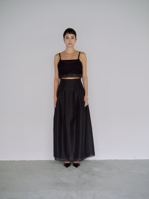organdy maxi skirt